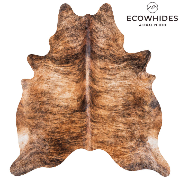 Brazilian Brindle Cowhide Rug Size 6'11" L x 6'3" W 8536