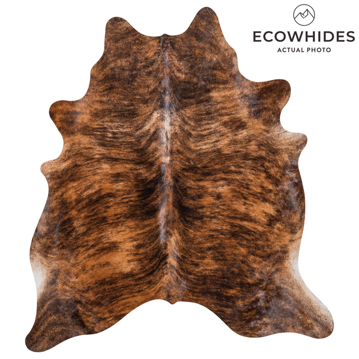 Brazilian Brindle Cowhide Rug Size 6'11" L x 6'3" W 8540