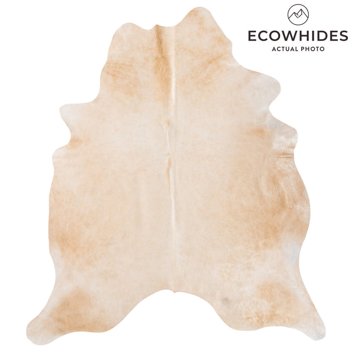 Brazilian Beige Cowhide Rug Size 8'0" L x 7'1" W 8593