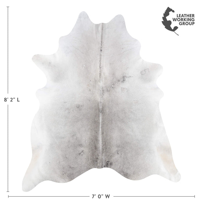Brazilian Grey Cowhide Rug Size 8'2" L x 7'0" W 8613