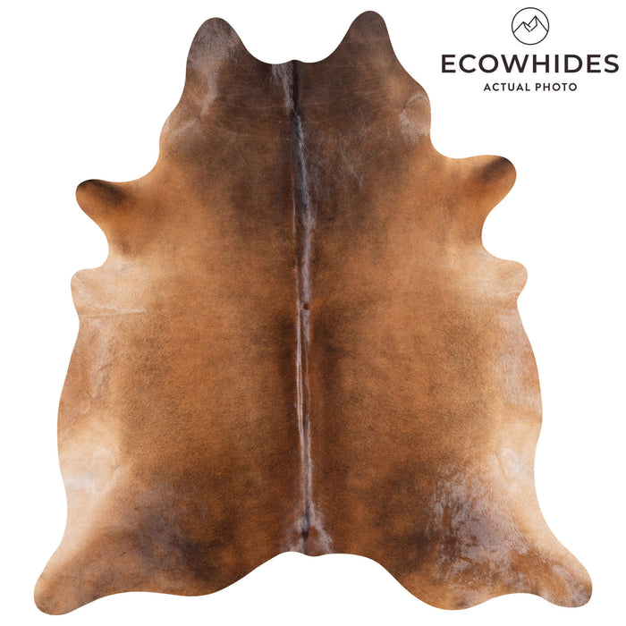 Brazilian Mahogany Cowhide Rug Size 7'3" L x 6'8" W 8749