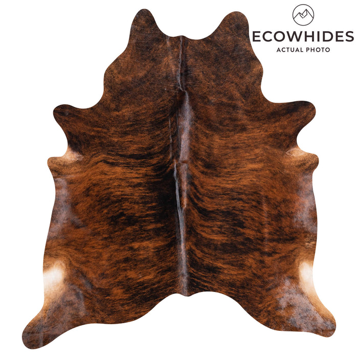 Brazilian Brindle Cowhide Rug Size 7'2" L x 6'8" W 8792
