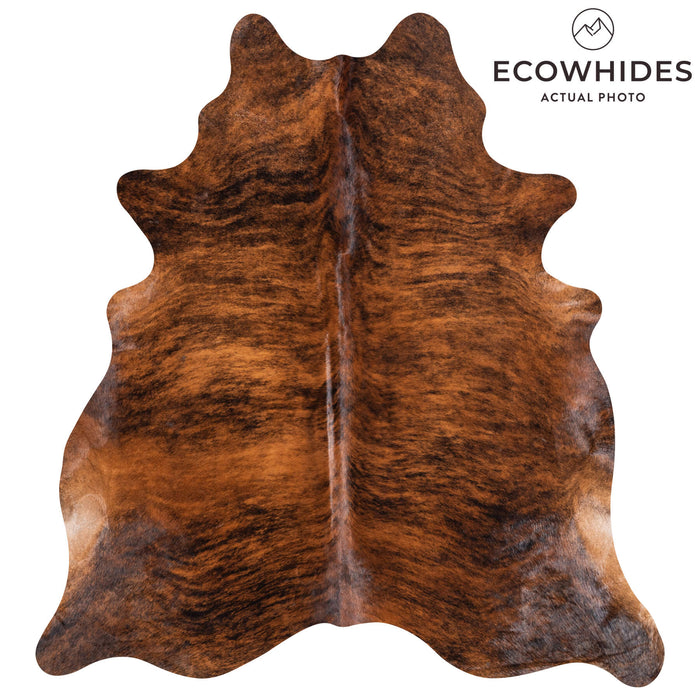 Brazilian Brindle Cowhide Rug Size 7'6" L x 7'1" W 8800