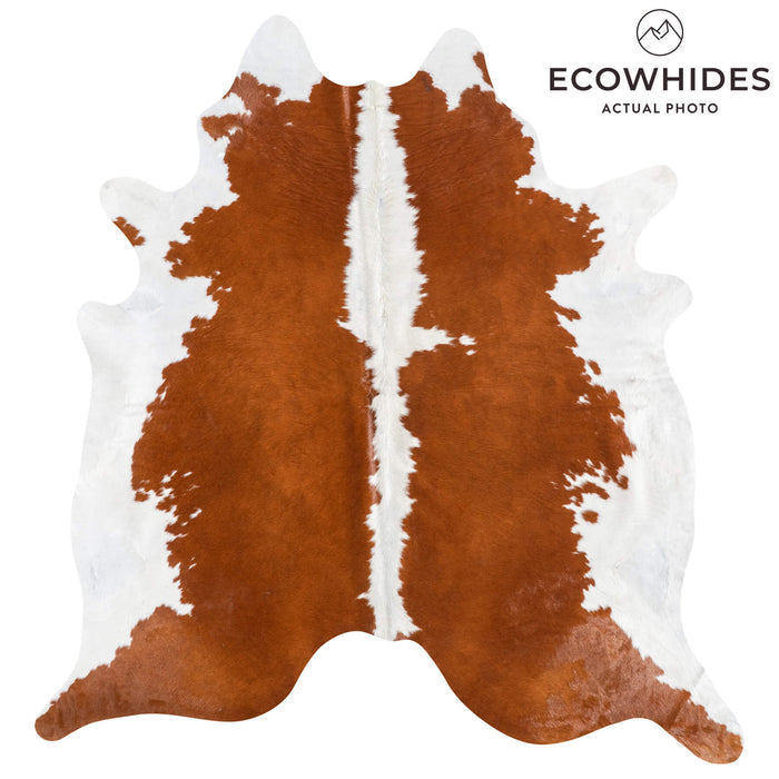 Brazilian Hereford Cowhide Rug Size 7'10" L x 7'2" W 8834