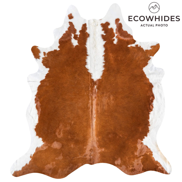 Brazilian Hereford Cowhide Rug Size 7'10" L x 7'2" W 8836
