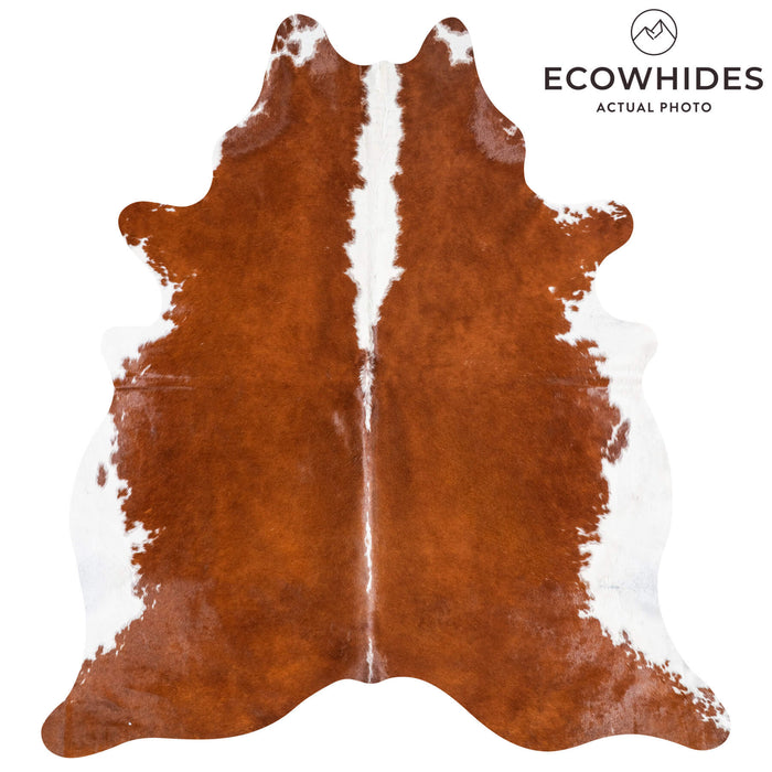 Brazilian Hereford Cowhide Rug Size 7'6" L x 6'11" W 8838
