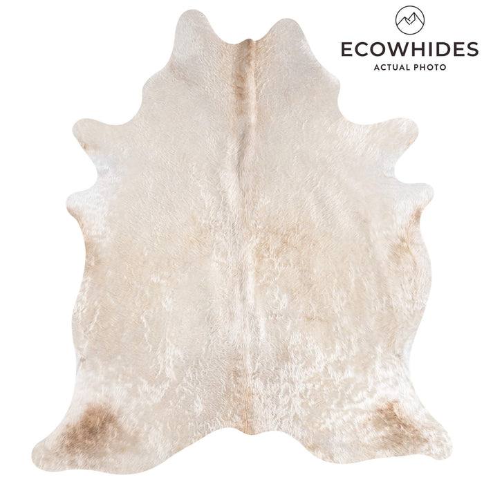 Brazilian Champagne Cowhide Rug Size 7'0" L x 6'4" W 8856