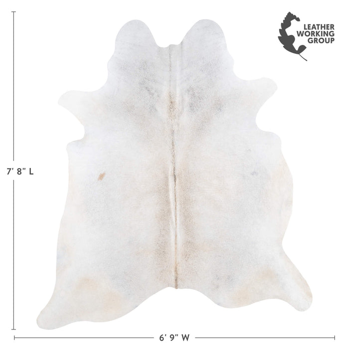 Brazilian Grey Palomino Cowhide Rug Size 7'8" L x 6'9" W 8908