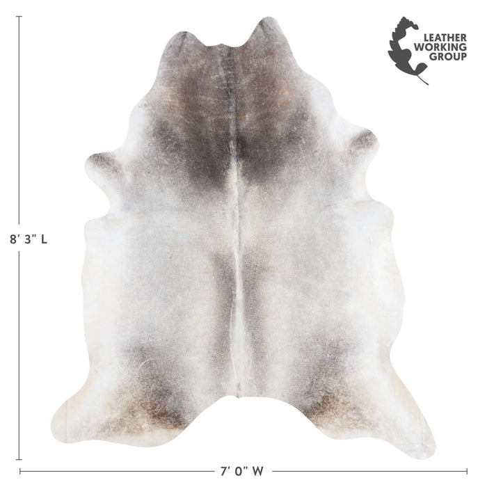 Brazilian Grey Cowhide Rug Size 8'3" L x 7'0" W 8928
