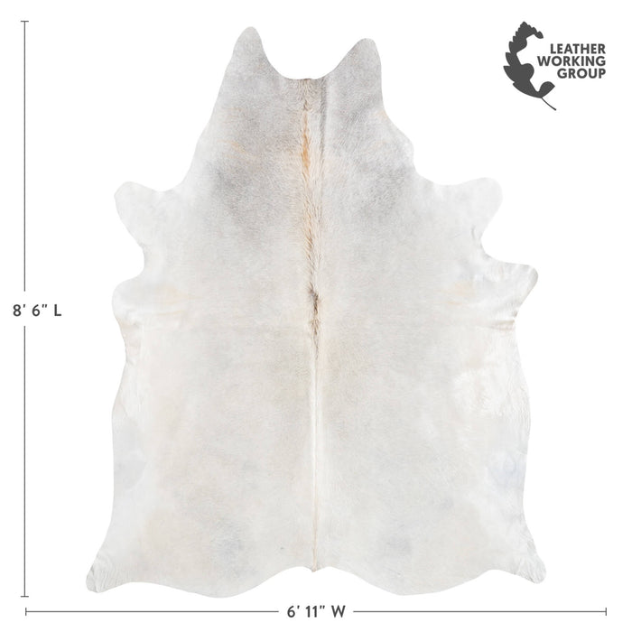Brazilian Grey Palomino Cowhide Rug Size 8'6" L x 6'11" W 8936