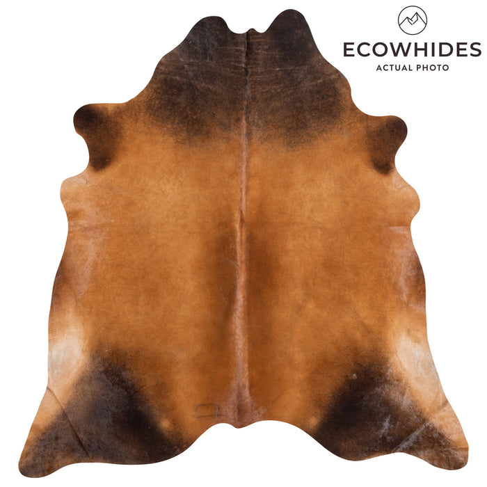 Brazilian Mahogany Cowhide Rug Size 7'10" L x 7'6" W 8966