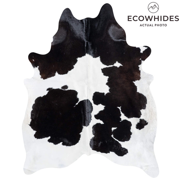 Brazilian Black and White Cowhide Rug Size 8'2" L x 6'4" W 8983