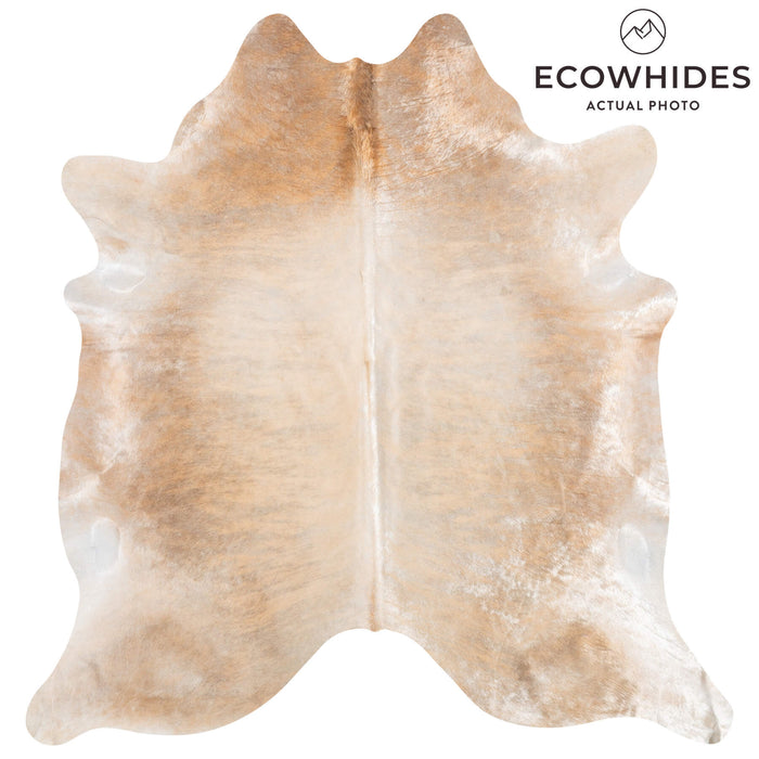 Brazilian Beige Cowhide Rug Size 7'7" L x 7'1" W 8988
