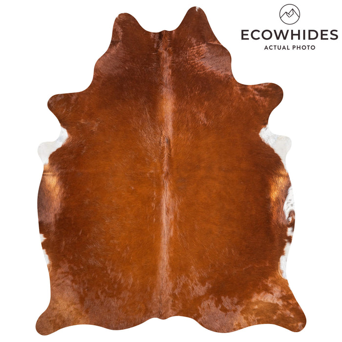 Brazilian Brown Cowhide Rug Size 7'4" L x 5'11" W 9012
