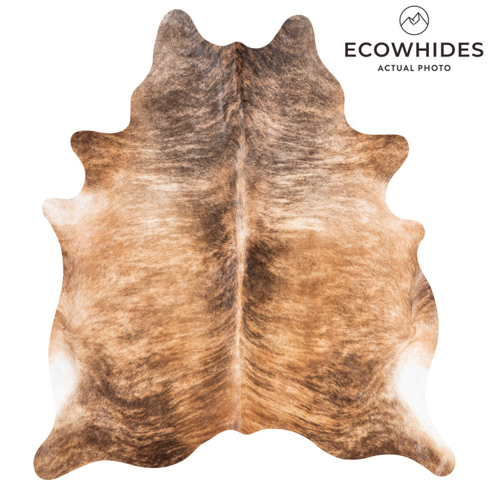 Brazilian Brindle Cowhide Rug Size 6'11" L x 6'2" W 9027