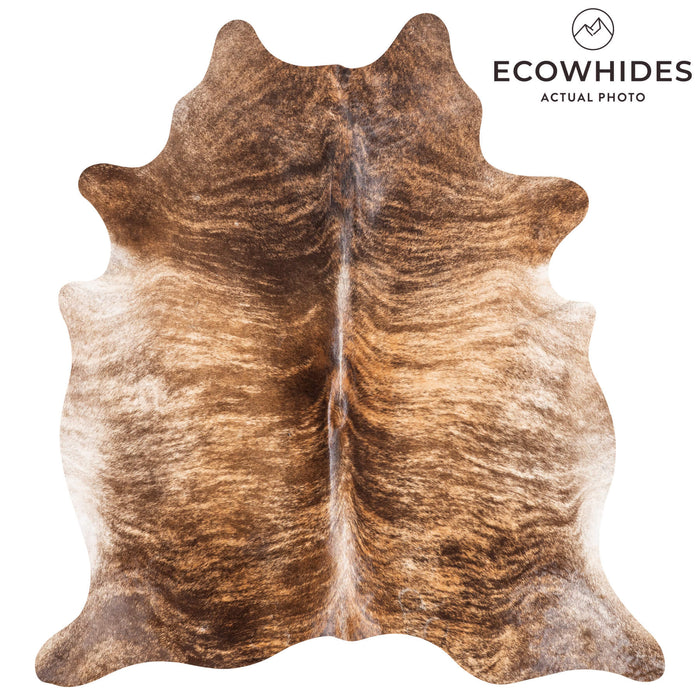 Brazilian Brindle Cowhide Rug Size 6'2" L x 5'8" W 9028