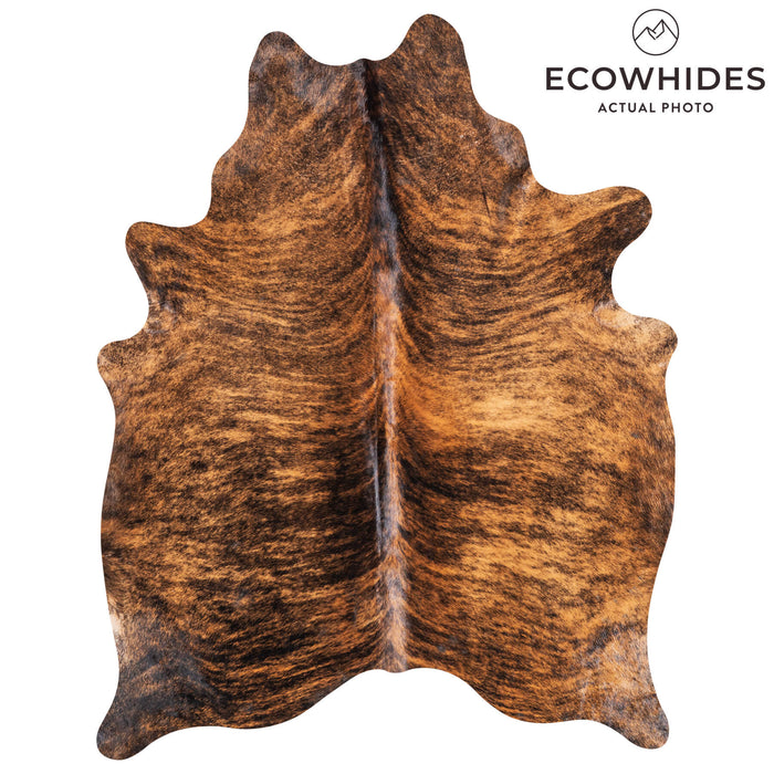 Brazilian Brindle Cowhide Rug Size 6'9" L x 5'2" W 9032
