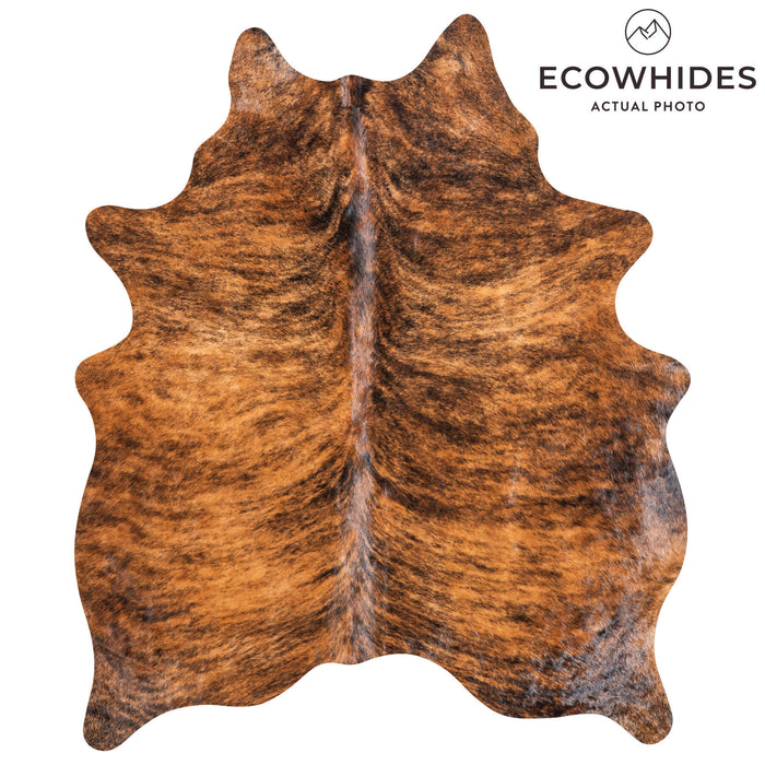 Brazilian Brindle Cowhide Rug Size 6'6" L x 5'4" W 9047