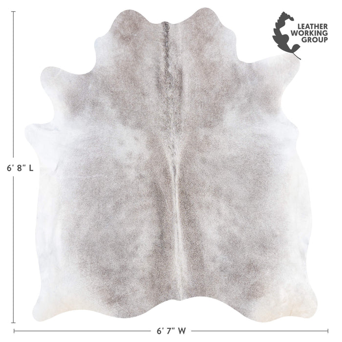 Brazilian Grey Cowhide Rug Size 6'8" L x 6'7" W 9068