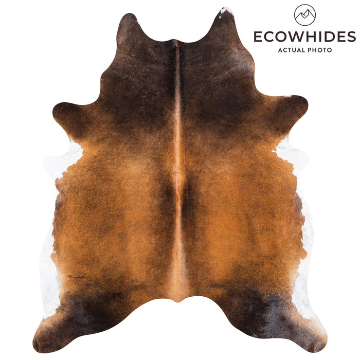 Brazilian Mahogany Cowhide Rug Size 6'10" L x 5'11" W 9089