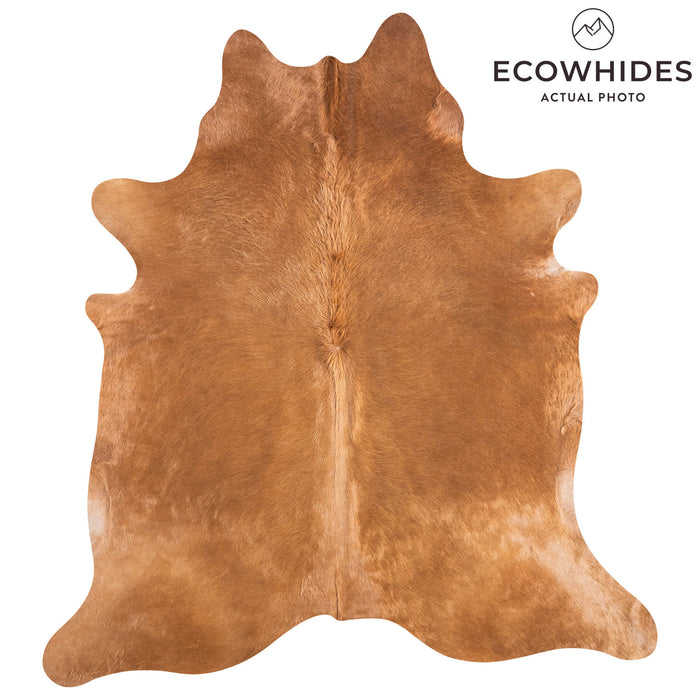 Brazilian Beige Cowhide Rug Size 7'3" L x 6'10" W 9171