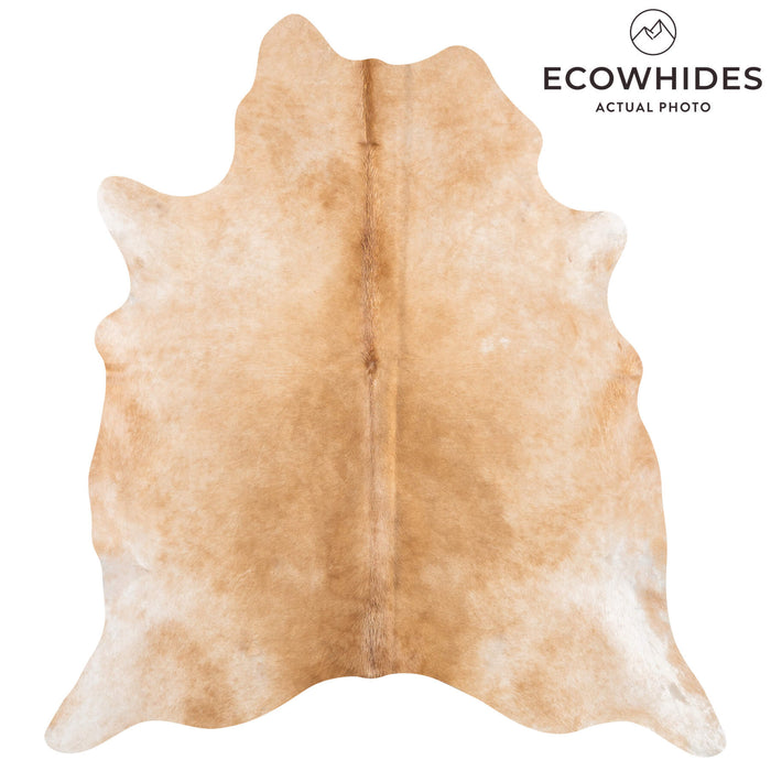 Brazilian Beige Cowhide Rug Size 7'1" L x 6'4" W 9178
