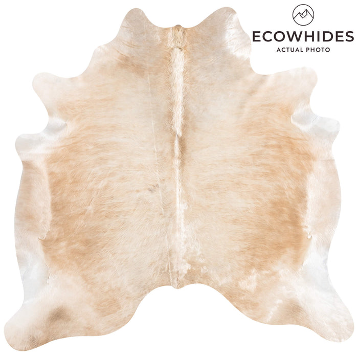 Brazilian Beige Cowhide Rug Size 6'0" L x 6'2" W 9180