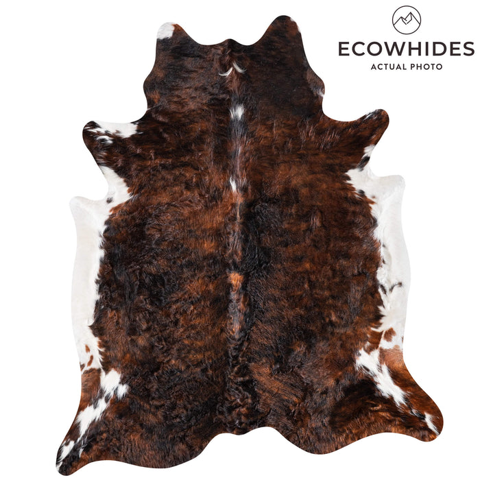 Tricolor Cowhide Rug Size 6'10" L x 5'11" W 9244
