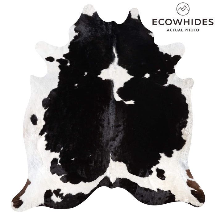 Black and White Cowhide Rug Size 8'3" L x 7'7" W 9264