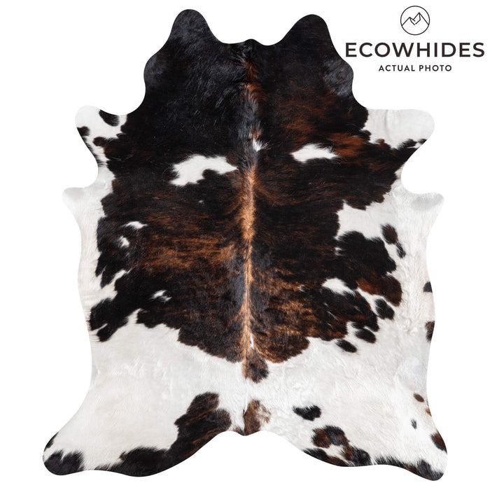 Tricolor Cowhide Rug Size 7'6" L x 6'5" W 9278