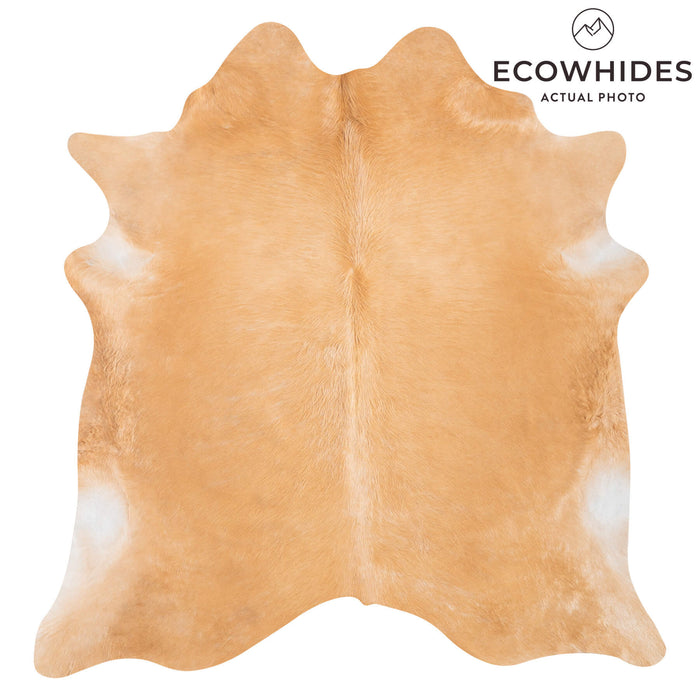 Brazilian Beige Cowhide Rug Size 6'9" L x 6'6" W 9308