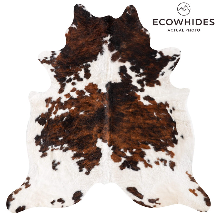 Tricolor Cowhide Rug Size 6'6" L x 6'3" W 9361