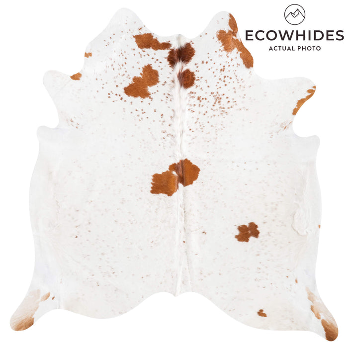 Brown Salt and Pepper Cowhide Rug Size 6'10" L x 6'8" W 9433