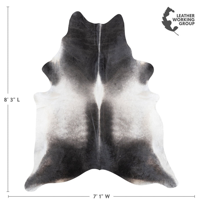 Brazilian Grey Cowhide Rug Size 8'3" L x 7'1" W 9930