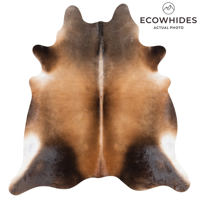 Brazilian Mahogany Cowhide Rug Size 7'11" L x 7'5" W 9943