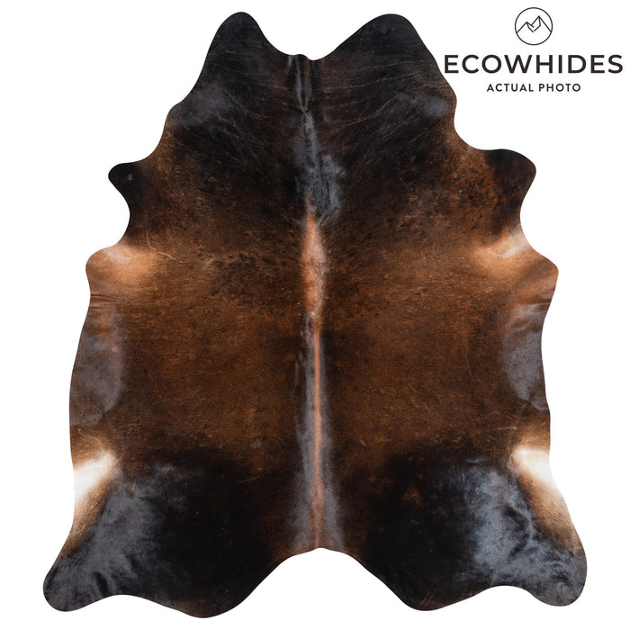 Brazilian Mahogany Cowhide Rug Size 7'9" L x 6'11" W 9944