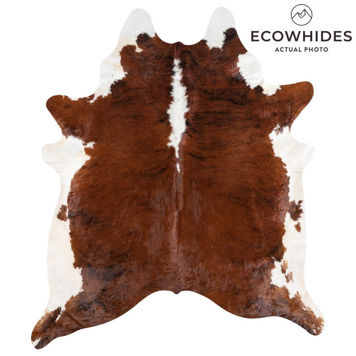 Brazilian Brindle White Belly and Backbone Cowhide Rug Size 8'6" L x 7'4" W 9952