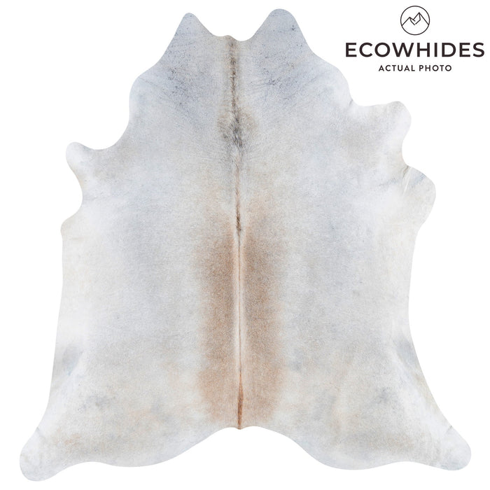 Brazilian Grey Palomino Cowhide Rug Size 7'7" L x 7'3" W 9967