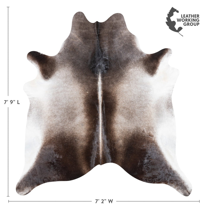 Brazilian Grey Cowhide Rug Size 7'9" L x 7'2" W 9968