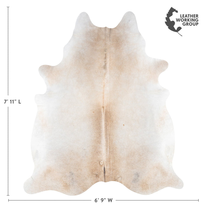 Brazilian Grey Palomino Cowhide Rug Size 7'11" L x 6'9" W 9992