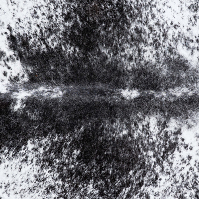Brazilian Black Salt and Pepper Cowhide Rug Size 8'1" L x 6'11" W 6801