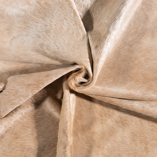 Brazilian Beige Cowhide Rug Size 7'8" L x 7'3" W 6844