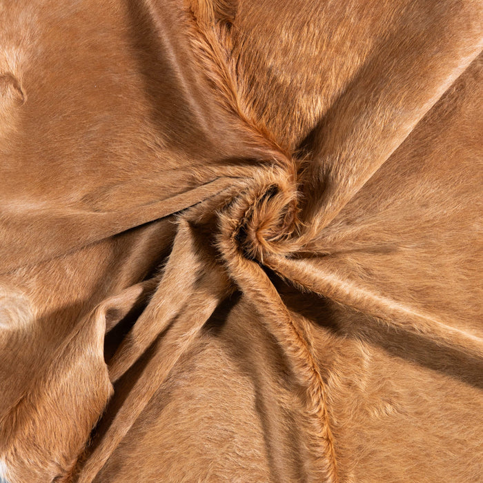 Brazilian Beige Cowhide Rug Size 7'8" L x 6'2" W 6845