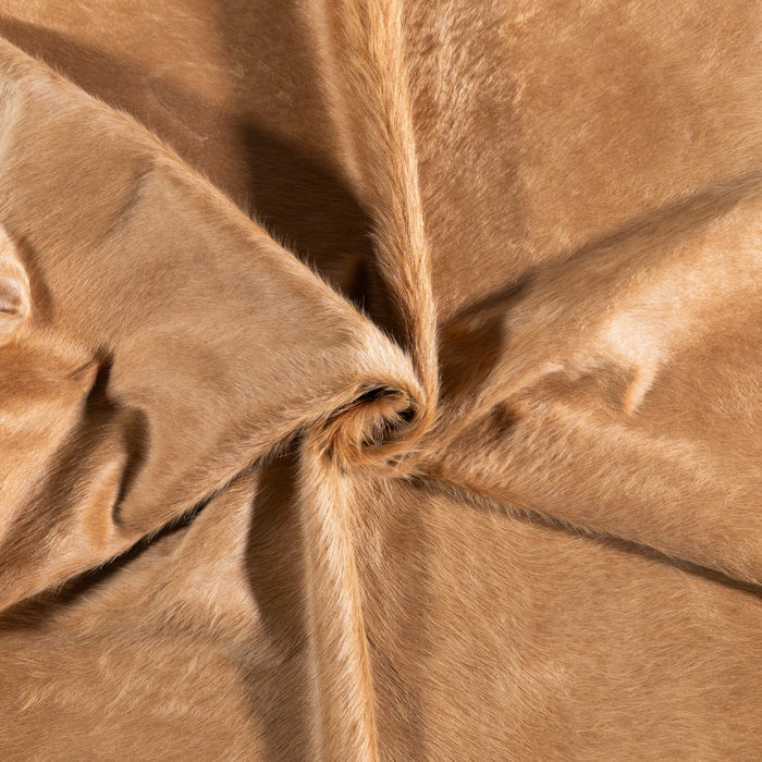 Brazilian Beige Cowhide Rug Size 7'11" L x 7'2" W 6851