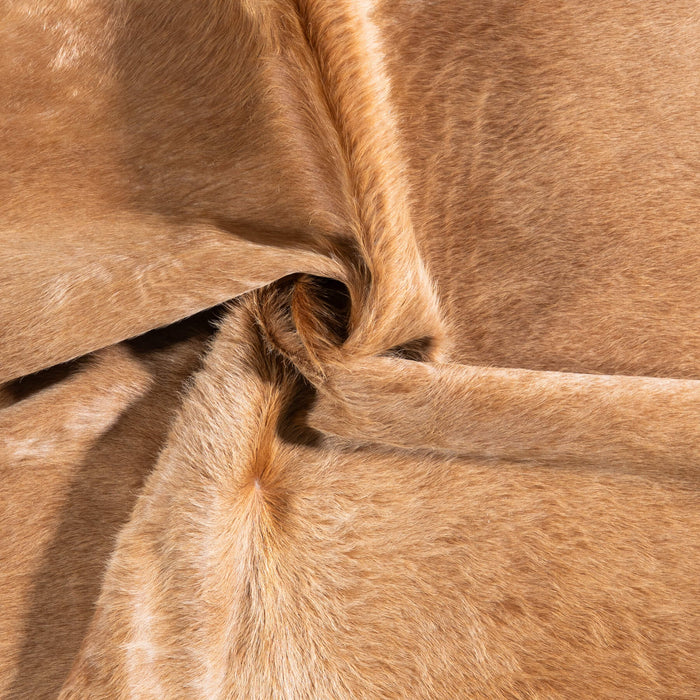 Brazilian Beige Cowhide Rug Size 5'10" L x 5'6" W 6854