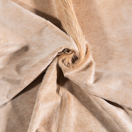 Brazilian Beige Cowhide Rug Size 7'0" L x 6'9" W 6859