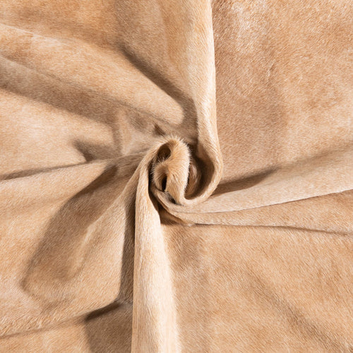 Brazilian Beige Cowhide Rug Size 6'3" L x 5'8" W 6861