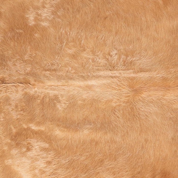 Brazilian Beige Cowhide Rug Size 6'6" L x 6'8" W 6863