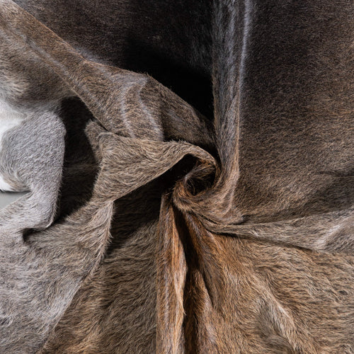 Brazilian Grey Palomino Cowhide Rug Size 7'9" L x 7'6" W 6893