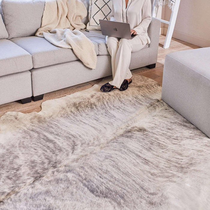 Grey Brindle Cowhide Rug from eCowhides
